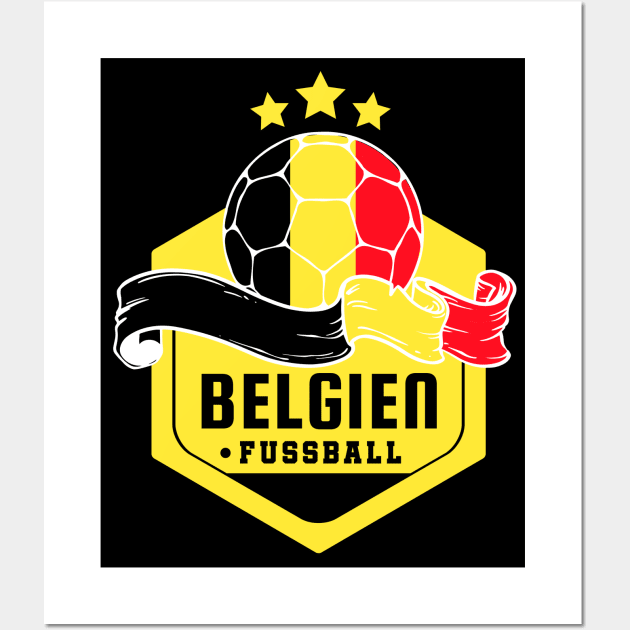 Belgien Fussball Wall Art by footballomatic